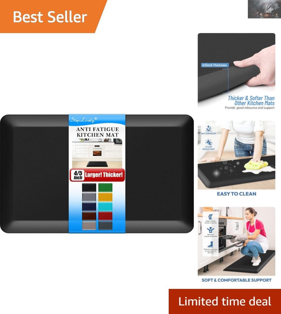 17''x24'' Cushioned Kitchen Mat - Easy to Clean, Non-Slip, Water Resistant
