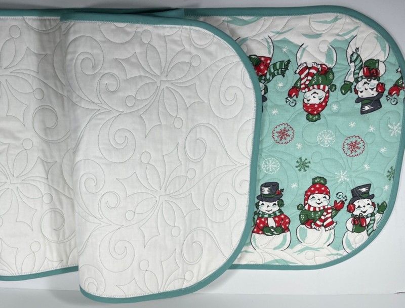 Moda Christmas Table Runner Classic Retro Holiday Snowy Snowman 16 X 54 in. gallery