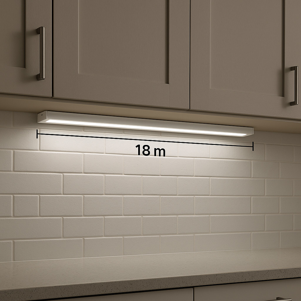18" LED Under Cabinet Light – 10W – 5000K – Bright Daylight Kitchen & Workspace gallery