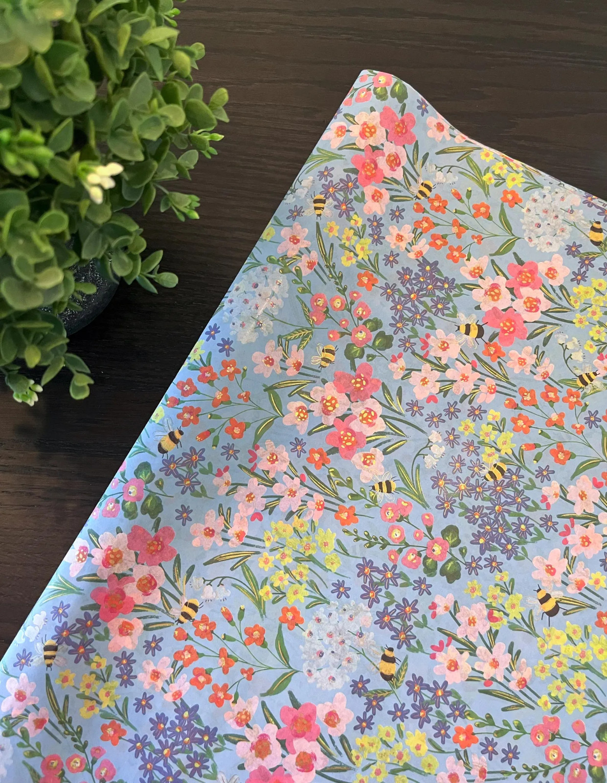 GARDEN BEES Design Tissue Paper Sheets Choose Size & Package Amount gallery