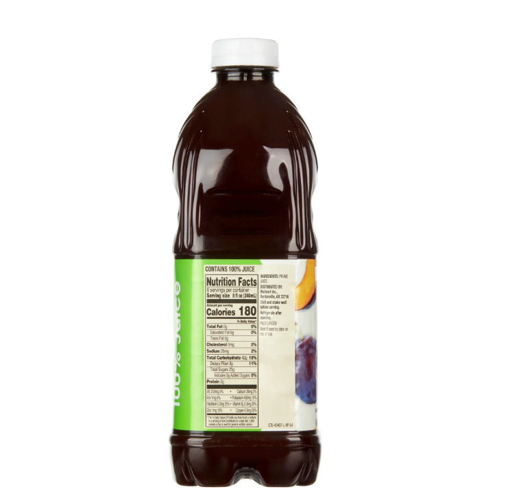 Great Value 100% Prune Juice, 64 fl oz (2 pack) gallery