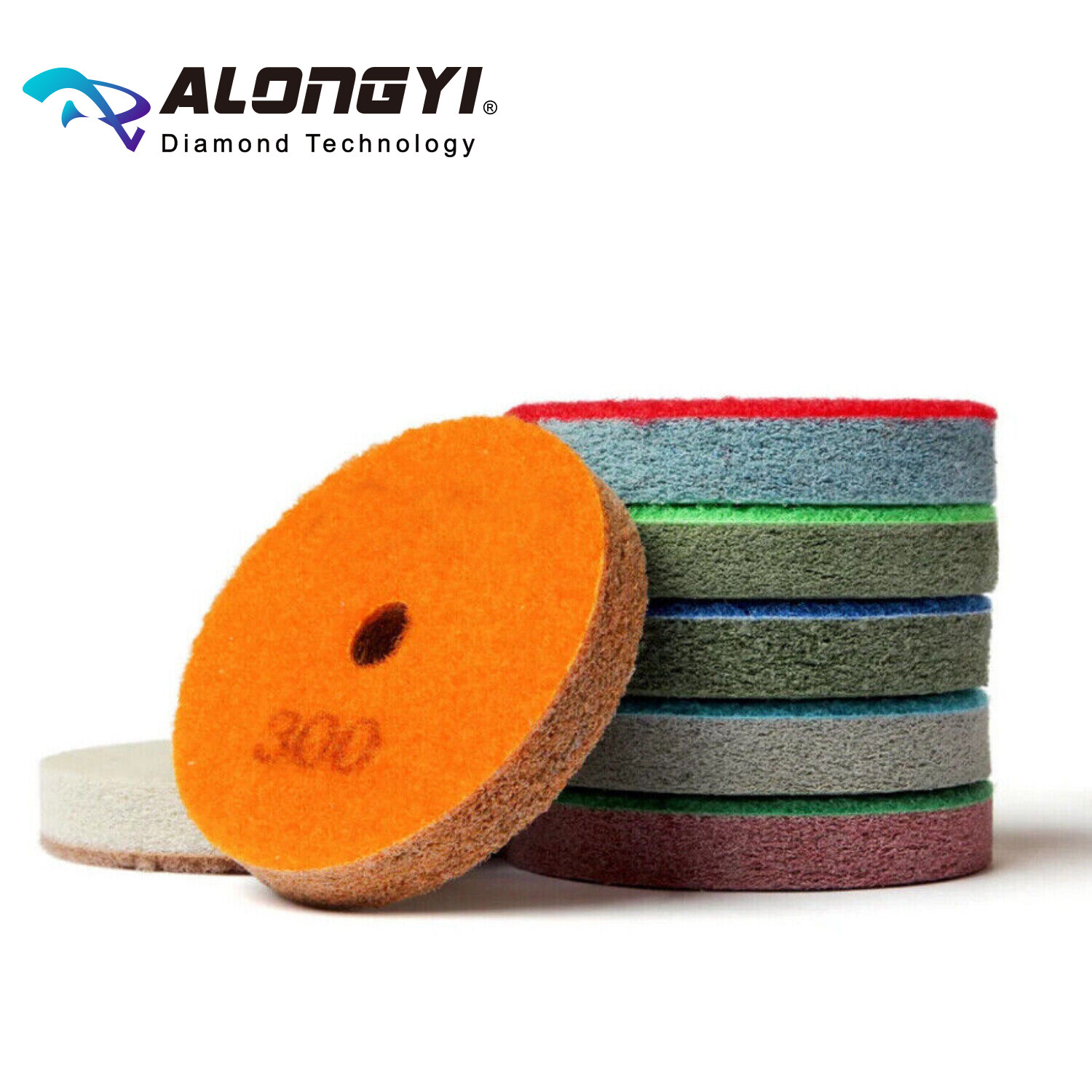 3" 7PCS Diamond Sponge Polishing Pad Kit 79mm Buffing Disc Wet Use gallery