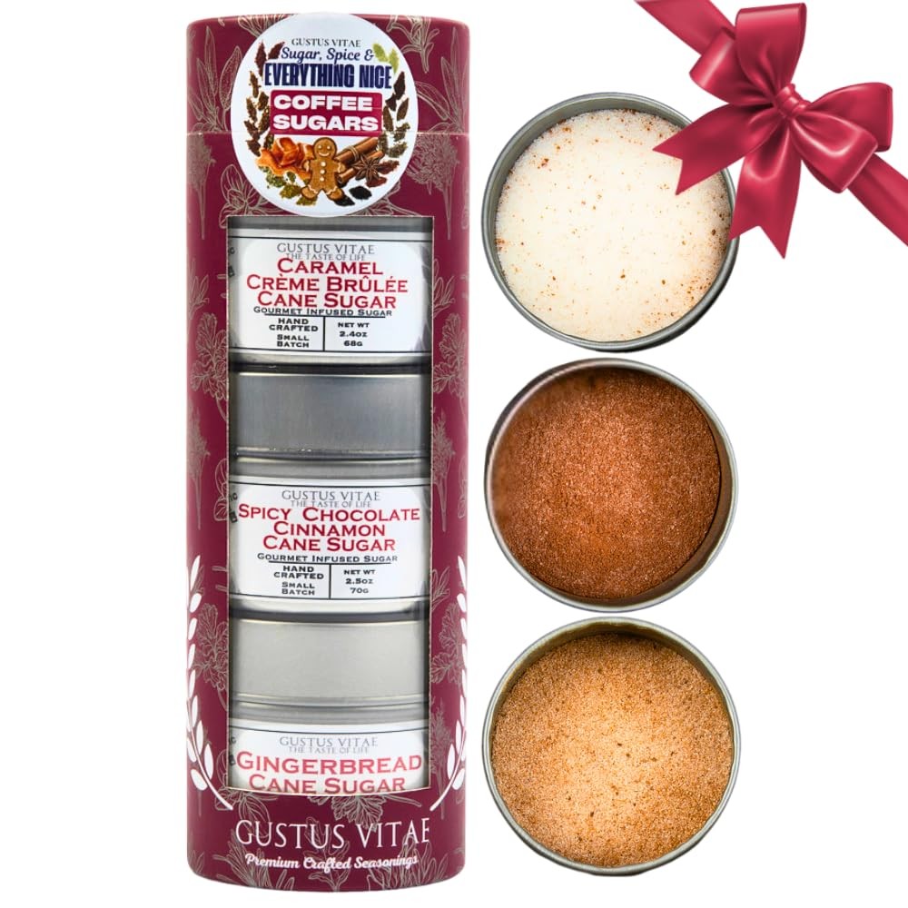 Coffee Sugars: Sugar, Spice & Everything Nice | Gift Packaged Set of 3 | All ...