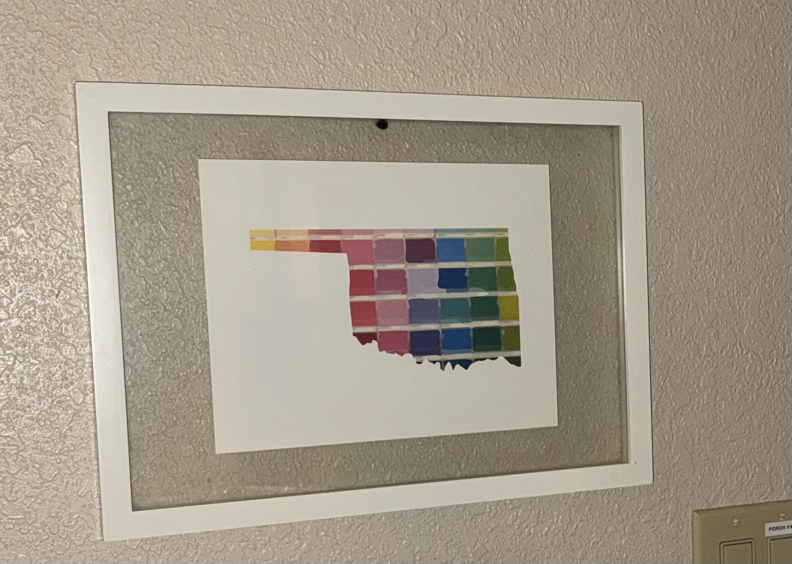 Oklahoma Hometown State Abstract Watercolor Art Print Geography Wall Hanging gallery
