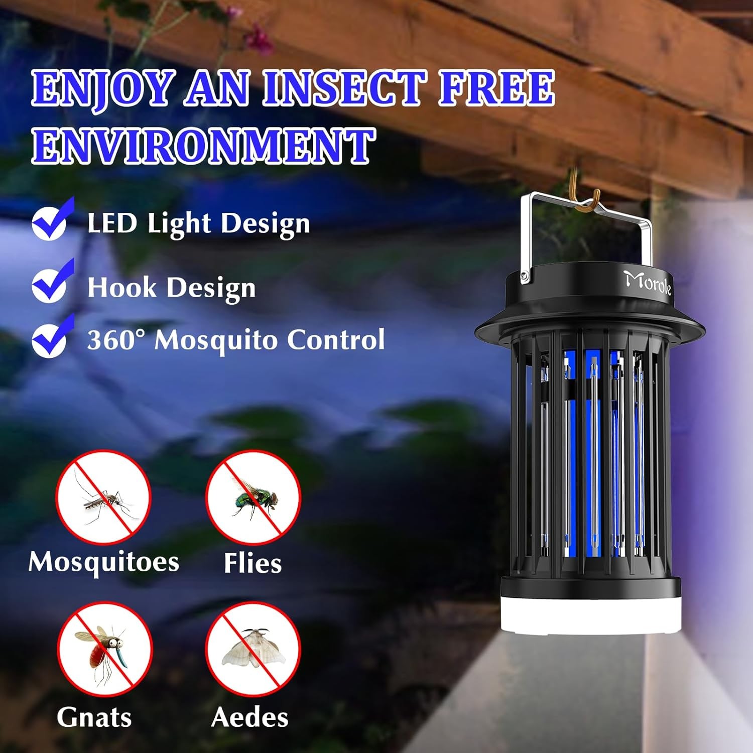4200V Electronic Bug Zapper Mosquito Zapper for Outdoor and Indoor Portable gallery