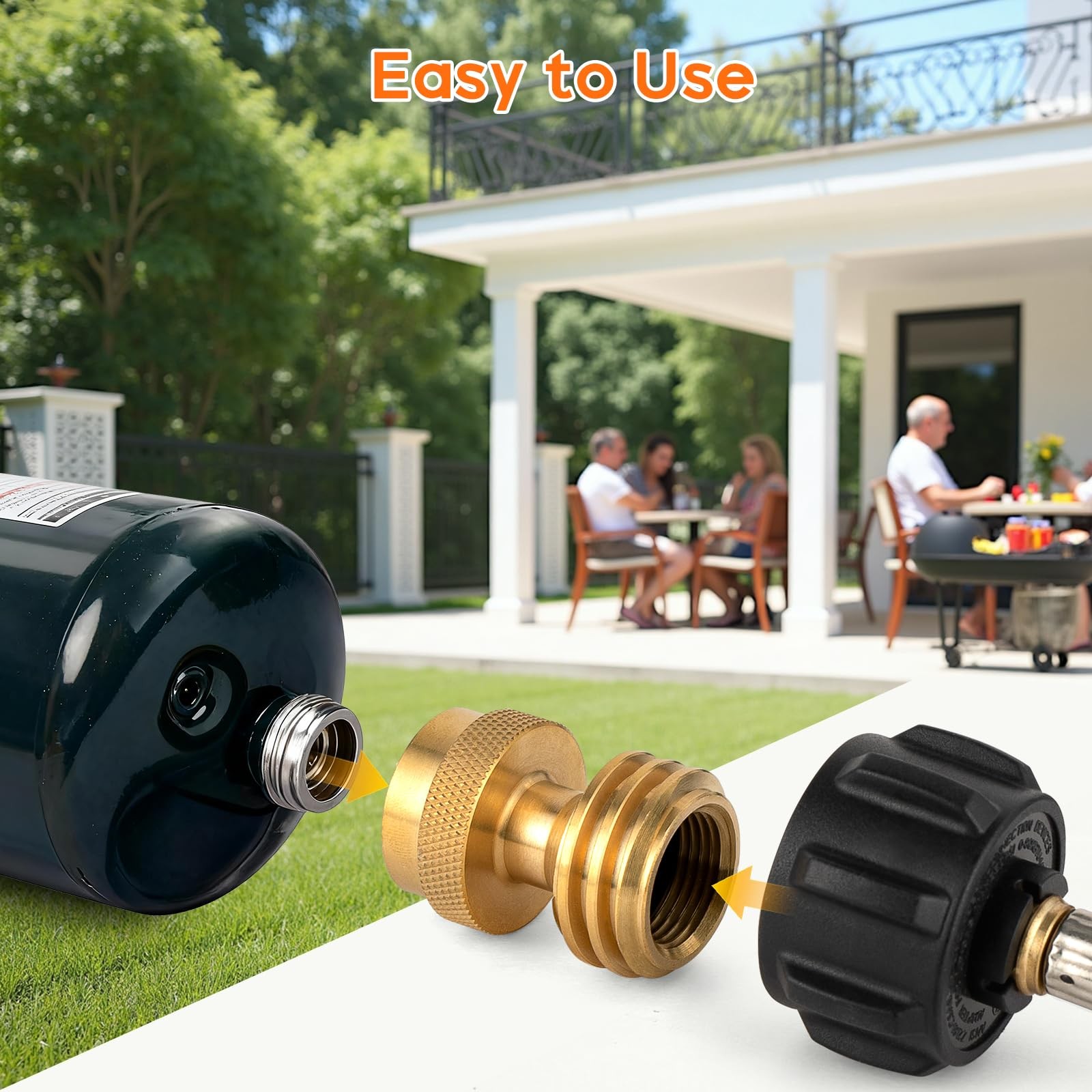 1lb Propane Tank Adapter Propane Adapter 20lb to 1lb Converter Universal QCC-1.. gallery