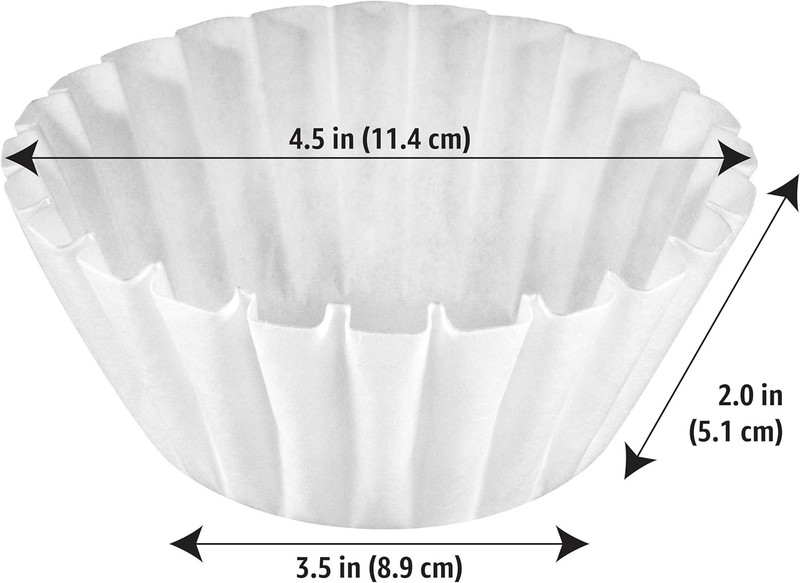 Compostable Basket Coffee Filters for 1-4 Cup Makers - 200 Count White gallery