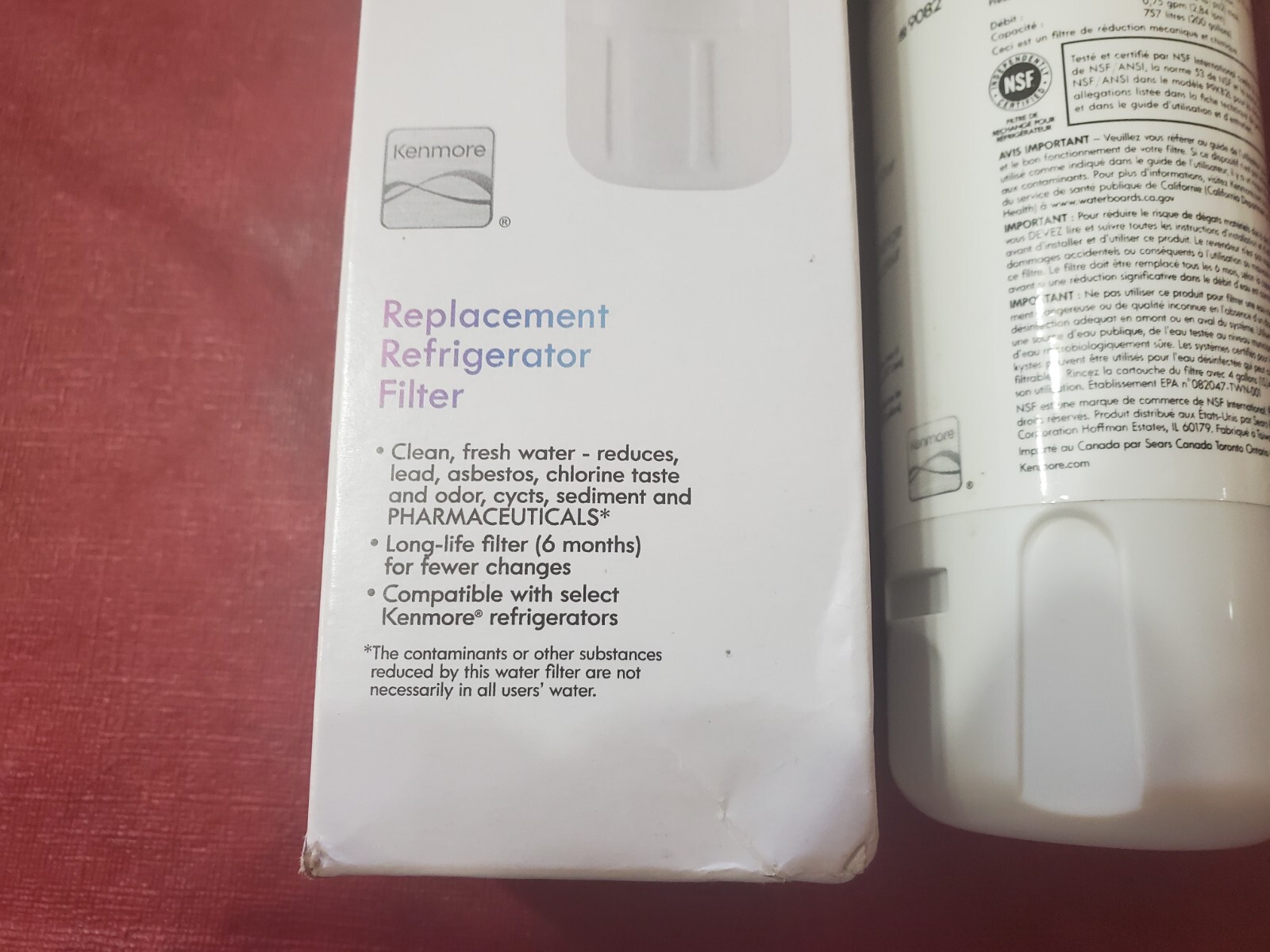 Kenmore Replacement Refrigerator Filter 9082 Long Life Filter Reduces Chlorine gallery