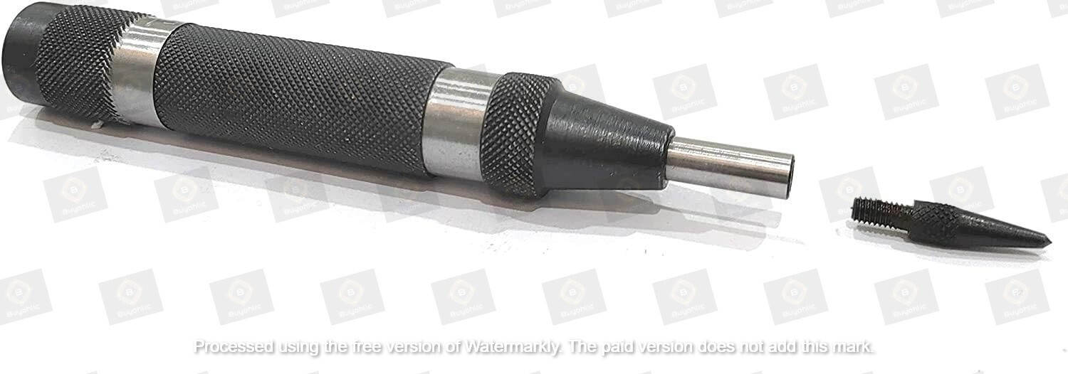 Automatic Center Punch with Replaceable Hardened Steel, Heavy duty-USA FULFILLED gallery