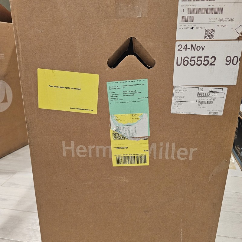  Herman Miller Eames Molded Plastic Side Chair Dowel Base 1 Chair New W/BOX gallery