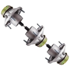 3 Pack Spindle Assembly for John Deere 42M 48C 54C and 62C Decks AM144377