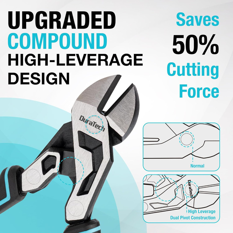 8-Inch Compound Diagonal Cutters, Gen 2 Dual Pivot High-Leverage Design for Effo gallery
