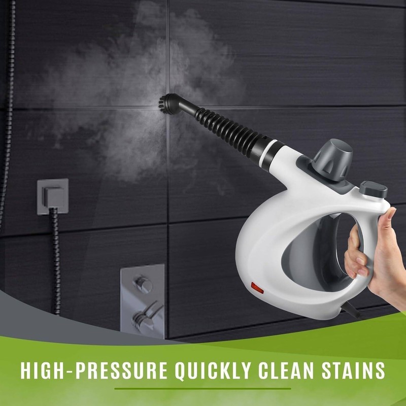 Pressurized Handheld Multi-Surface Natural Steam Cleaner with 12 pcs Accessories gallery