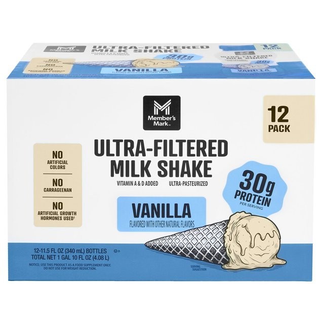 Member's Mark Ultra-Filtered Milk Shake, Vanilla, 11.5 fl. oz., 12 pk. LIMITED!! gallery
