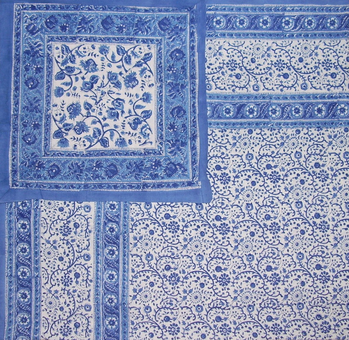 Rajasthan Block Print Reversible Duvet Cover Cotton 92" x 88" Fits Full-Queen gallery