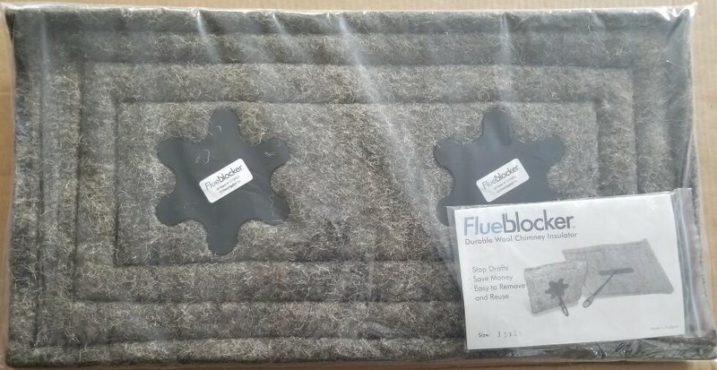 Rectangle FlueBlocker Chimney Draft Stopper, Wool Chimney Sheep gallery