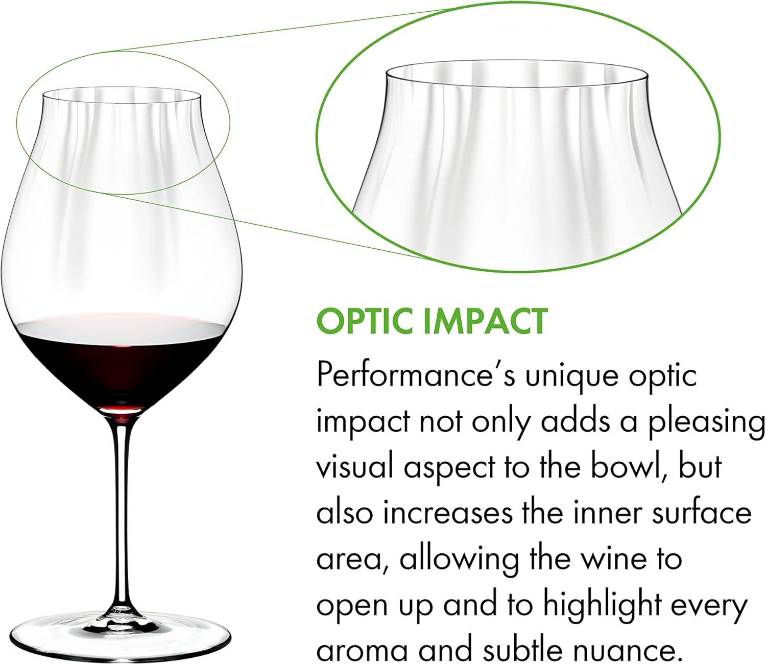 Riedel 6884/67 Glassware Performance Pinot Noir Wine Glass, Set of 2, Clear gallery