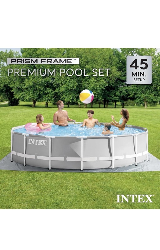Intex Prism Frame Swimming Pool Set 14ft x 42in, Above Ground gallery