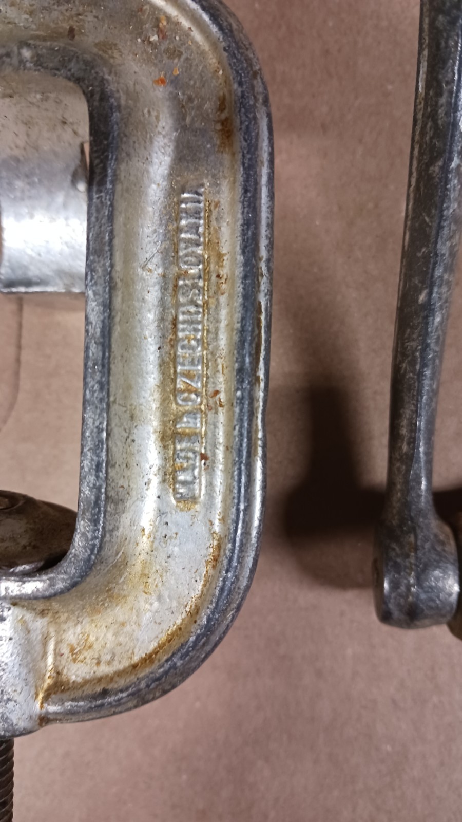 #5 Porkert Meat Grinder Table Mount, Cast Iron Czechoslovakia $12.00 gallery