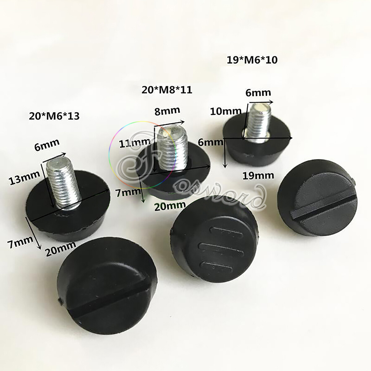 M6 M8 Thread Adjustable Furniture Feet Levelling Foot Height Screw Table Legs gallery