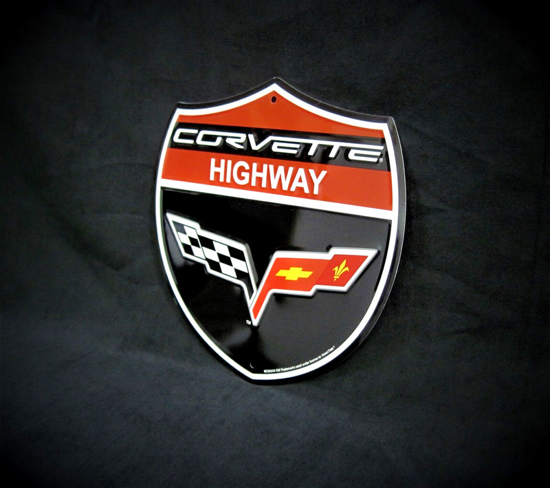 CORVETTE Highway Shield -*US MADE* Embossed Sign -Man Cave Garage Bar Wall Decor gallery