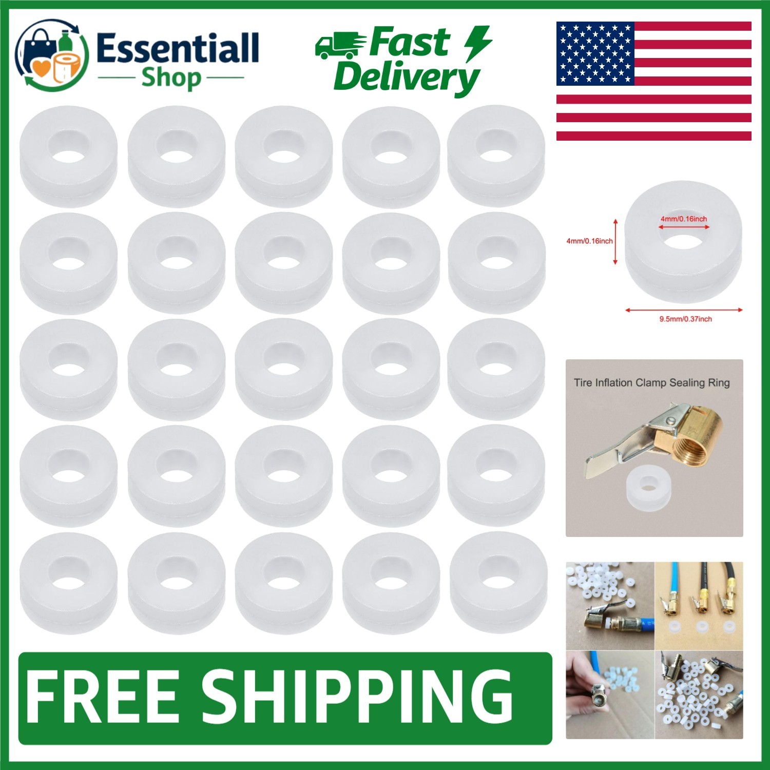 Replacement Tire Air Chuck Gasket Seals - 25 High-Quality Rubber O-Rings gallery