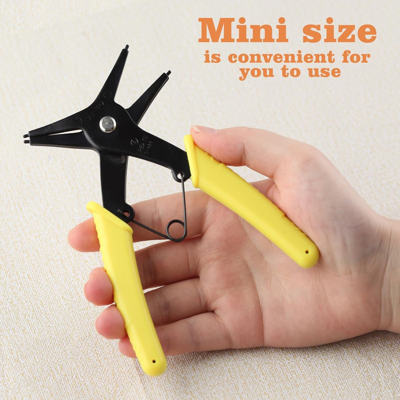 2 in 1 Snap Ring Pliers - Internal & External Circlip Pliers for 10-40Mm Snap Ri gallery