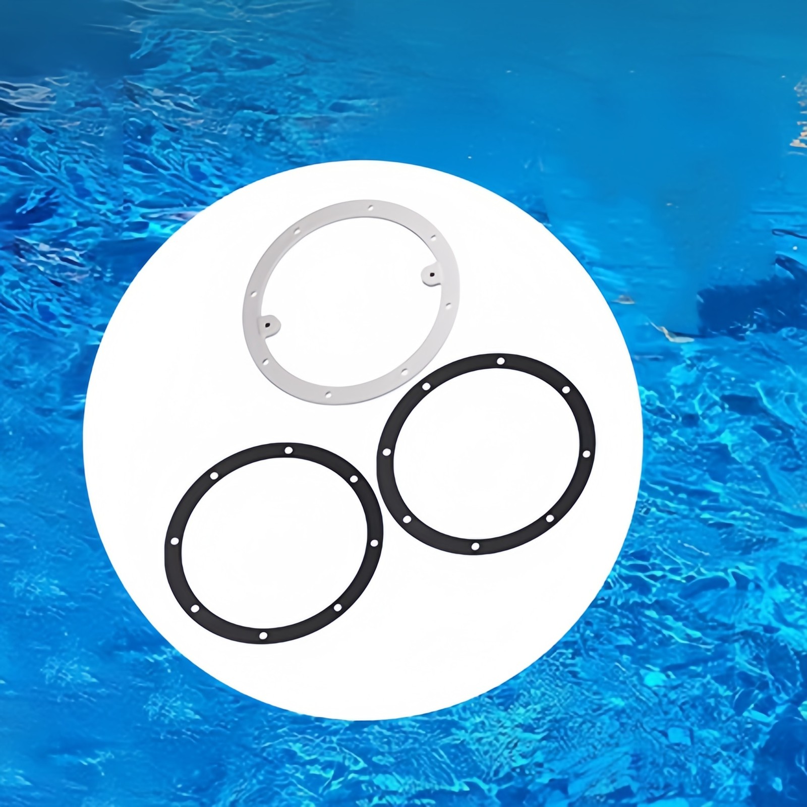For Hayward 1Pcs 7 7/8" Drain Ring WGX1048B & 2Pcs Fiber Gaskets SPX1048D New gallery