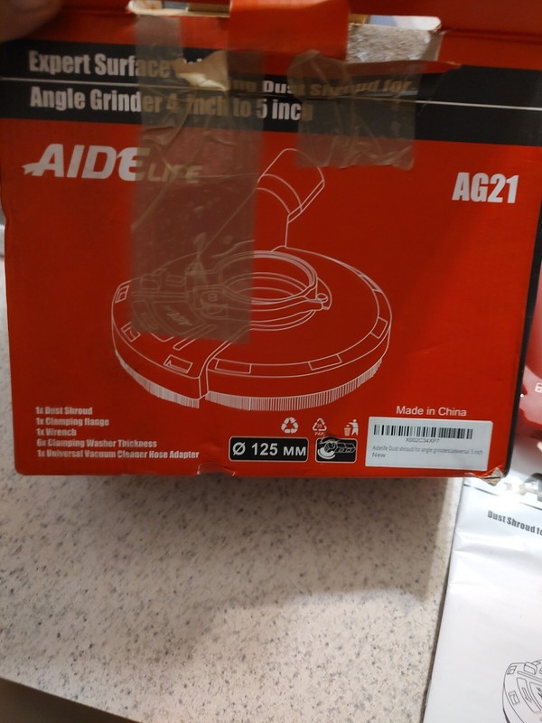 Aidelife Dust shroud for angle grinders Universal 5 inch AG21 gallery