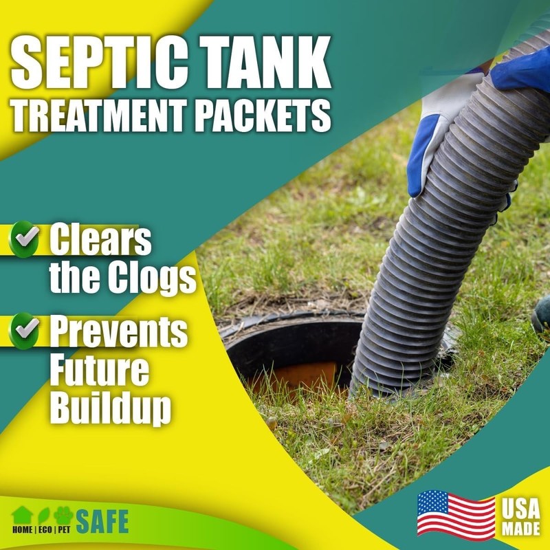Septic Tank Treatment Packets – Septic-Safe Enzyme Treatment for Preventative... gallery