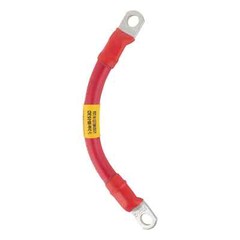 1/0 Red Battery Interconnect Cable 6″ with 3/8″ Lugs ASSEMBLED IN USA