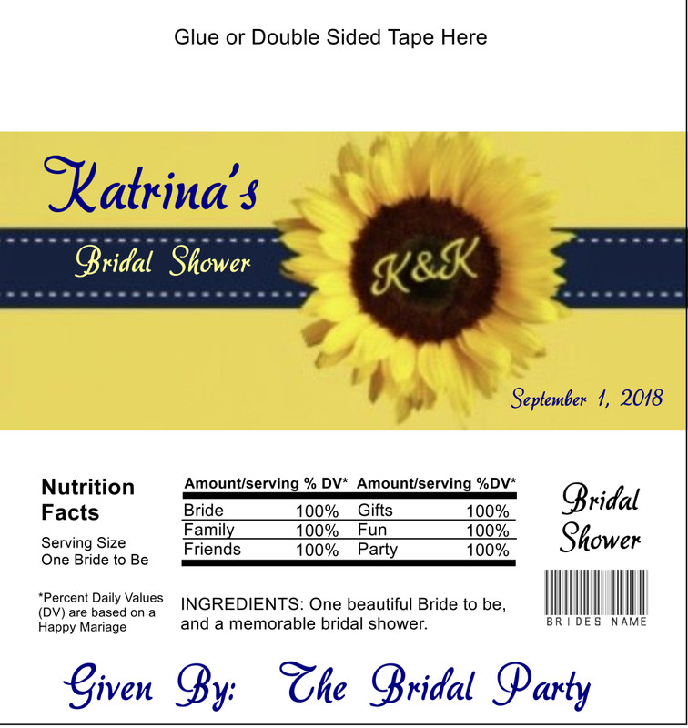 12 Sunflower Burlap Wedding Hershey Candy Bar Wrappers Personalized Custom gallery