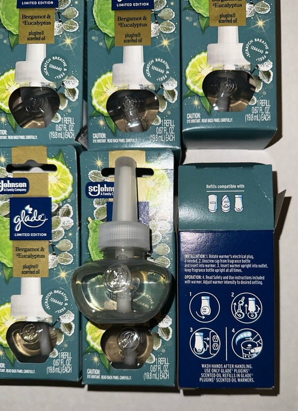 10 Total Glade Plugins Scented Oil Refill Bergamot & Eucalyptus gallery