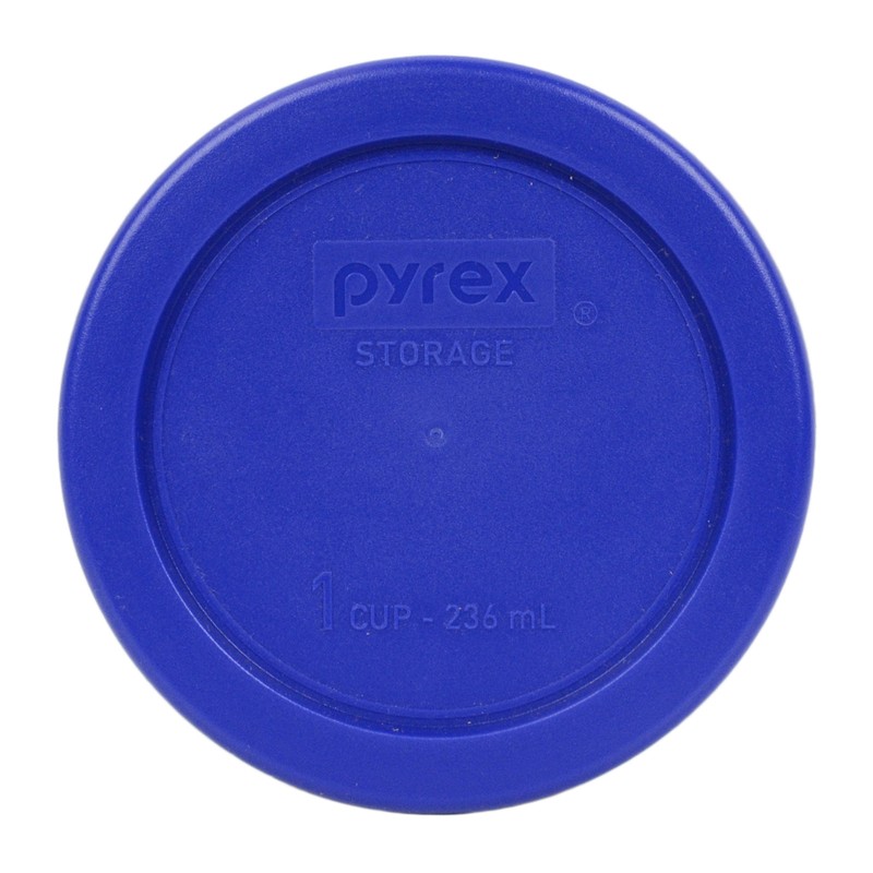 Pyrex 4" Cobalt Blue Lid Replacement Storage Cover 2 Pack For 1 Cup Bowl 7202-PC gallery