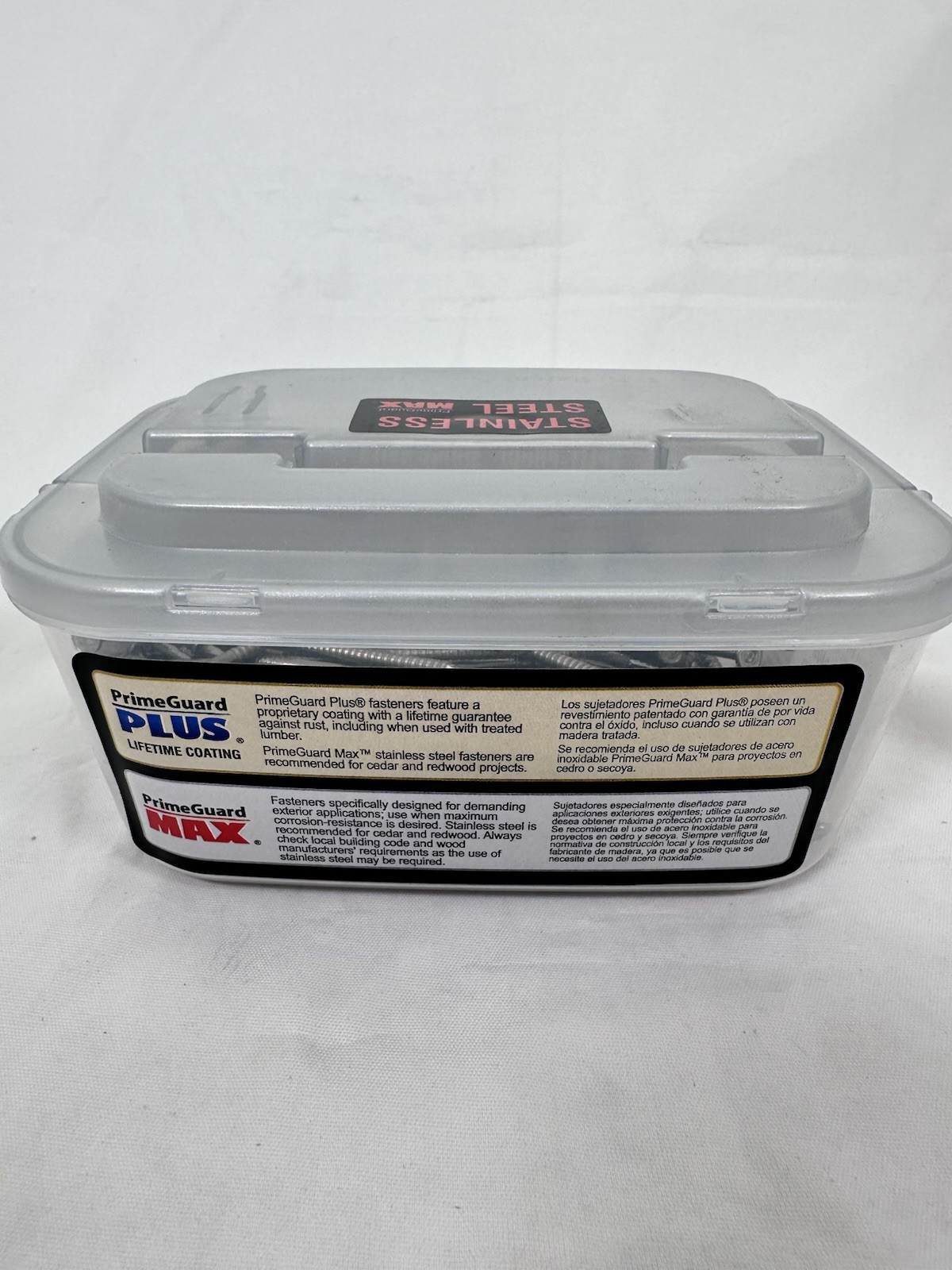 Grip Rite 10d 3" Max 316 Stainless Steel Nails Ring Shank Siding Split Proof 1lb gallery