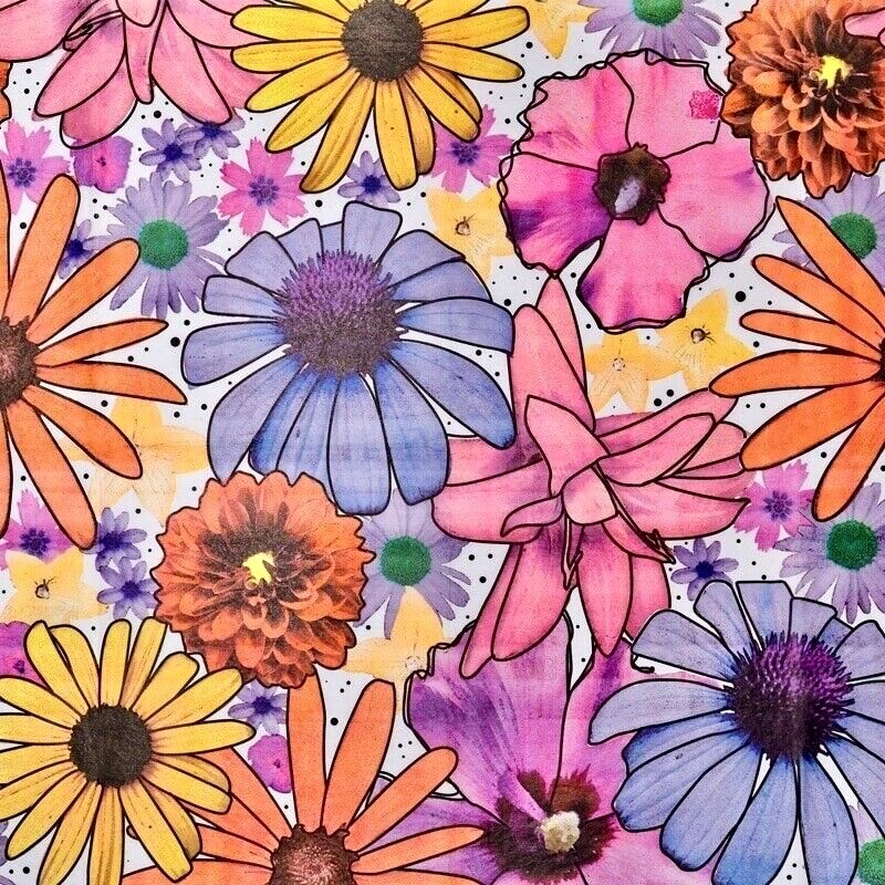 SUMMER GARDEN Design Print Tissue Paper Sheets Choose Size & Package Amount gallery