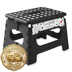 Casafield 9 Folding Step Stool – Small Plastic Foot Stool