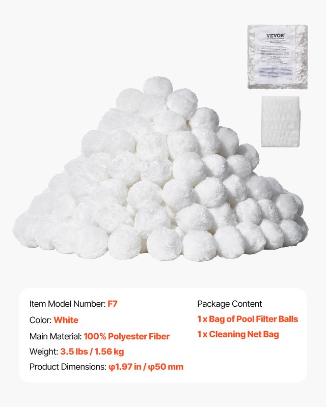 Pool Filter Balls for Sand Filter Pump 3.5 lbs Reusable for Swimming Pool gallery
