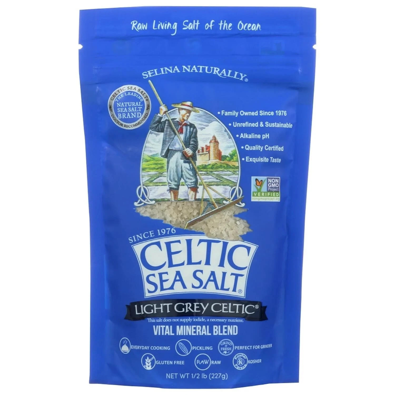 Light Grey Celtic Sea Salt - Resealable Bag - Additive-Free gallery