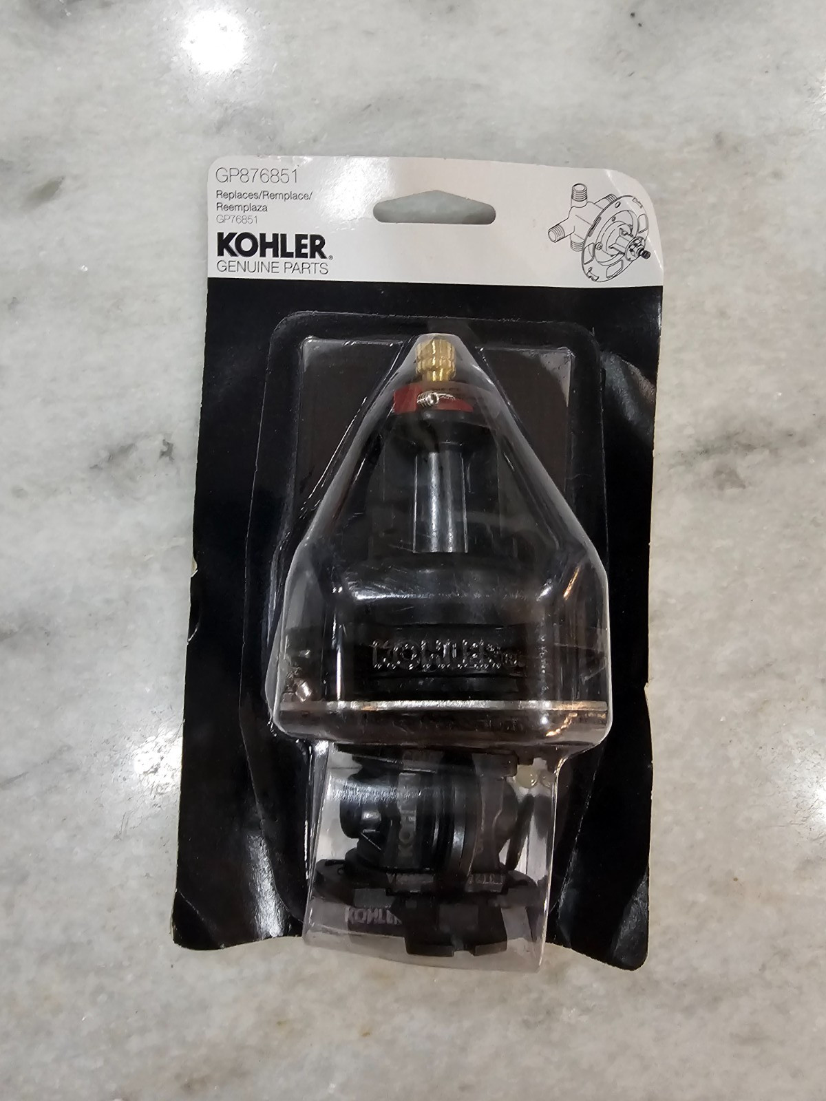 Kohler Mixer Pressure Balance Kit GP876851 GP76851 Brass Plastic Genuine Parts gallery