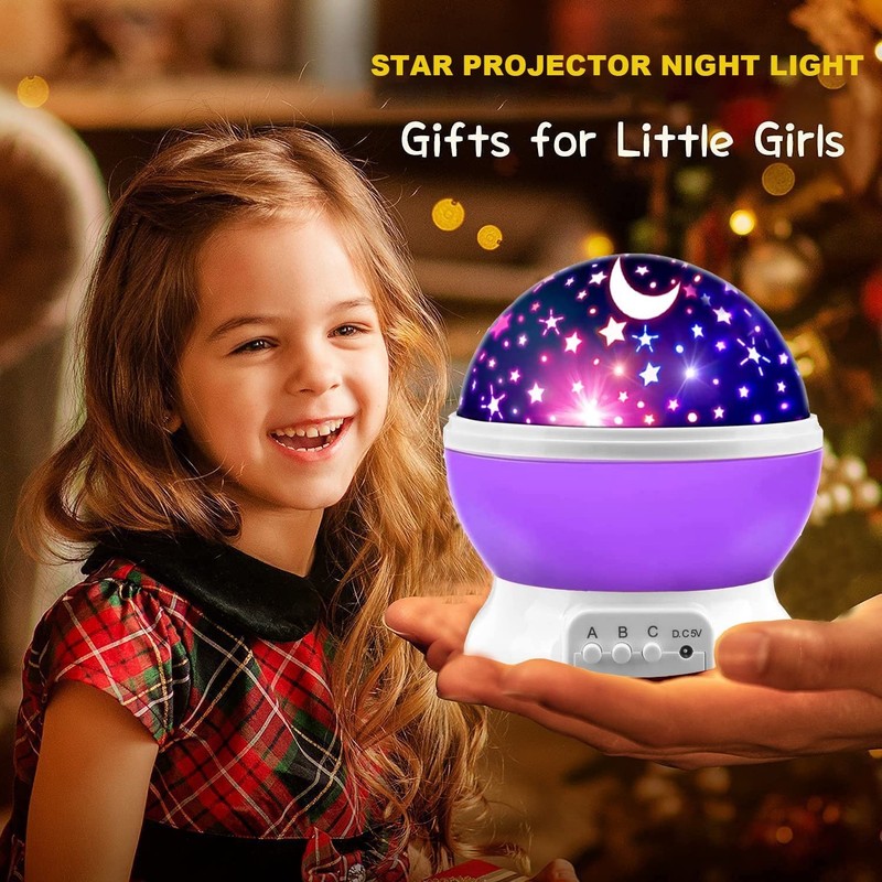 2 Pack Galaxy Star Projector Night Light, Romantic Bedroom Decor Lamp for Kids gallery