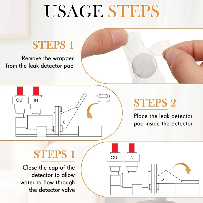 10 Pcs Replacement Pads for Automatic Leak Detectors in Under Sink Reverse Osmos gallery