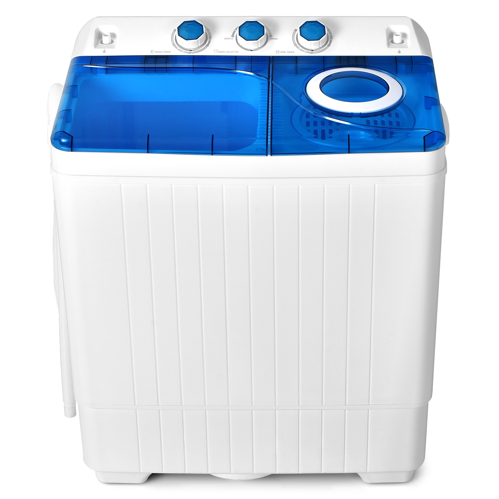 Costway Portable 26lbs Semi-automatic Twin Tub Washing Machine W/ Drain Pump gallery