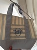 🩵 Trader Joe's Striped Mini Canvas 2026 Summer Fun Limited Edition Tote Bag NWT gallery
