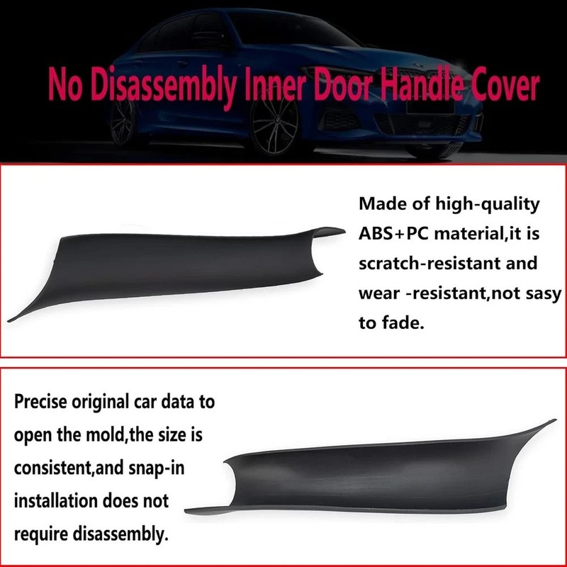 Door Pull Handle Covers Compatible with BMW X5 Series F15/F85 2014-2018, B.... gallery