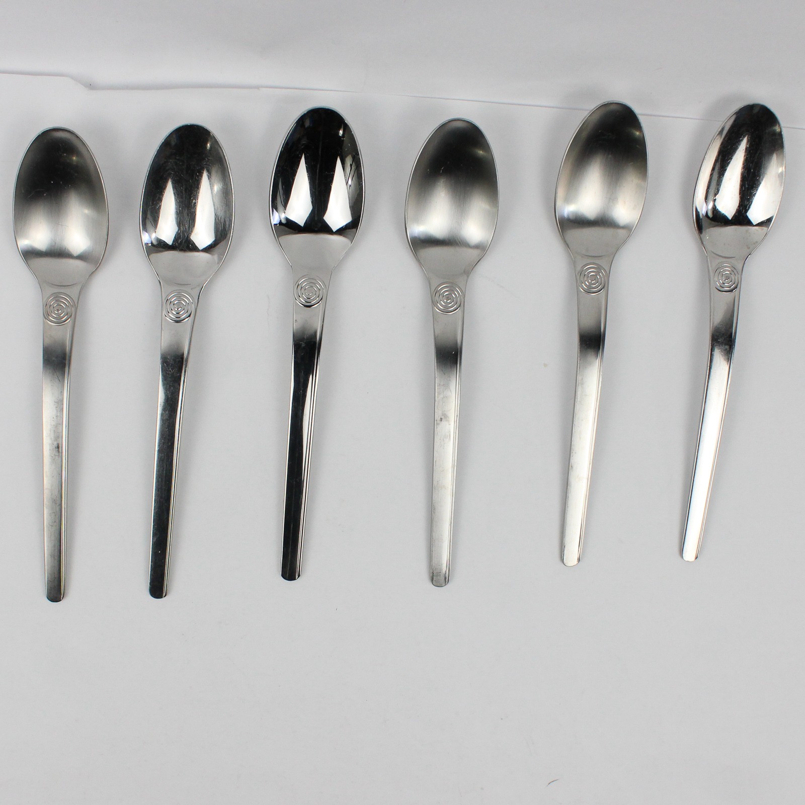 Cambridge Silver CBS20 Pattern 6 Oval Soup Spoons 18/8 Stainless 7.75 Inches gallery