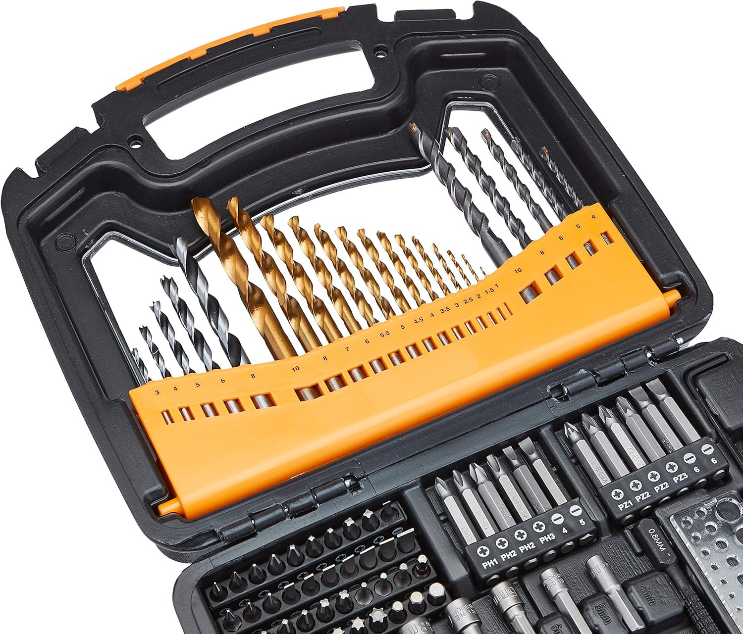 Drill & Driver Multi Bit Set, Alloy Steel Drill Bits for Metal, Wood, Plastic, M gallery