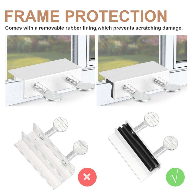 6Pcs Sliding Window Locks Easy Installation High Security Home Lock Thumbscrews gallery