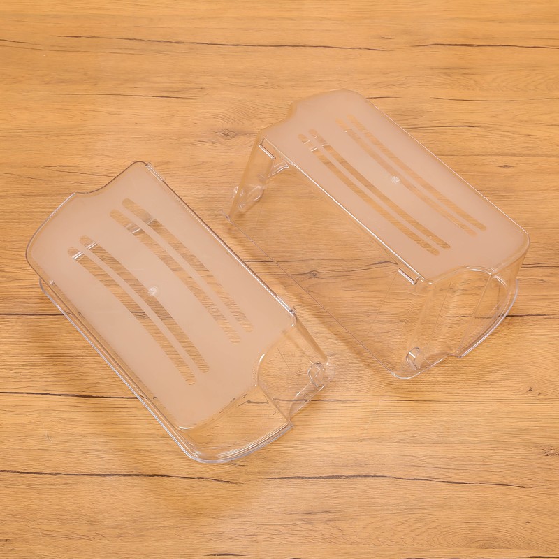 Clear Refrigerator Door Bin Shelf For Frigidaire Kenmore New 2pcs #240324502 gallery