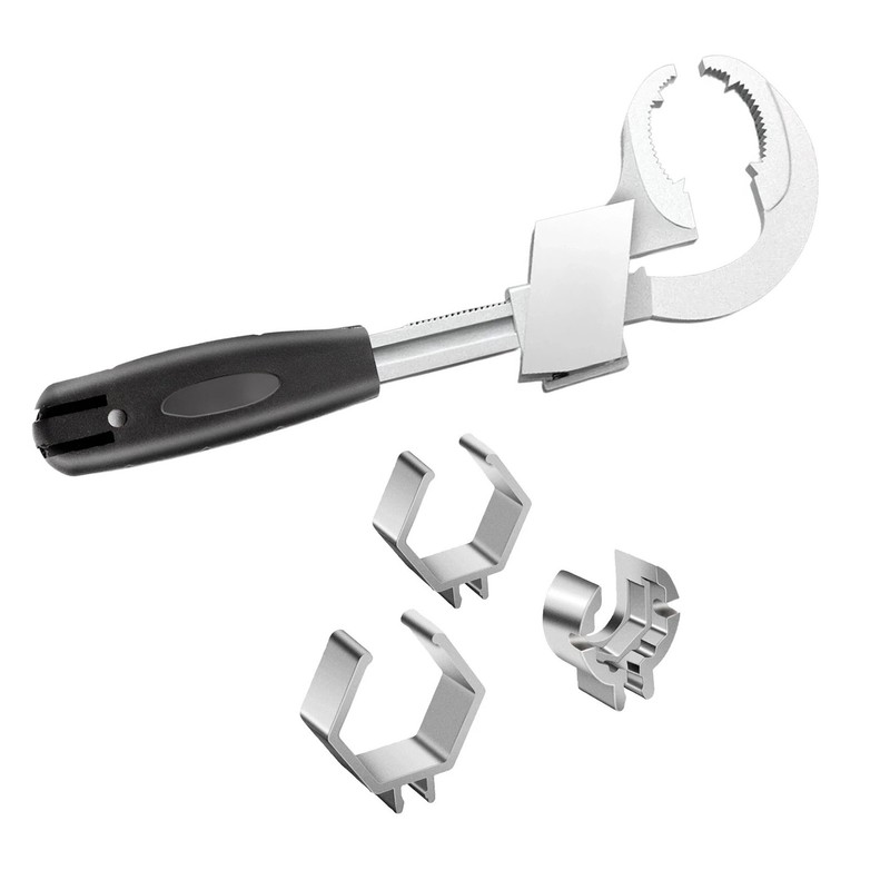 Multi-Function Adjustable Basin Wrench 27-80mm Range For Faucet Shower Repair gallery